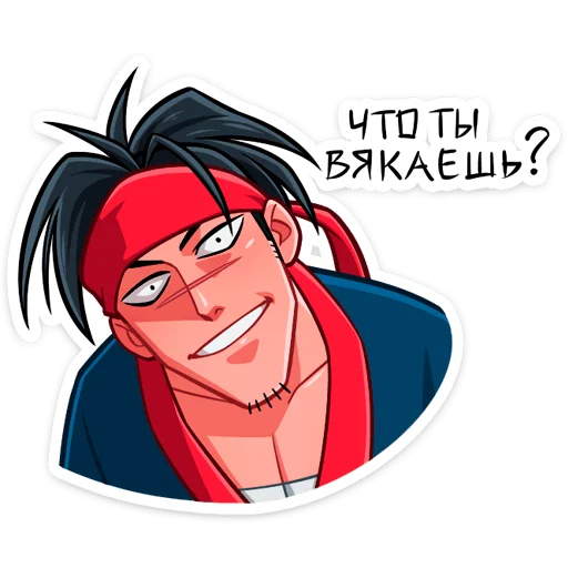 Sticker Самурай Хиро :: @stickroom - 1