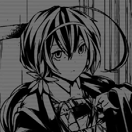 рисование эскиз аниме