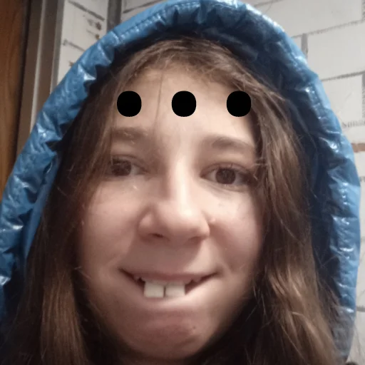 Стикер девочка с хлебом - 5