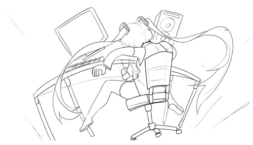 Sticker Hatsune Miku by @LawKraft - 1