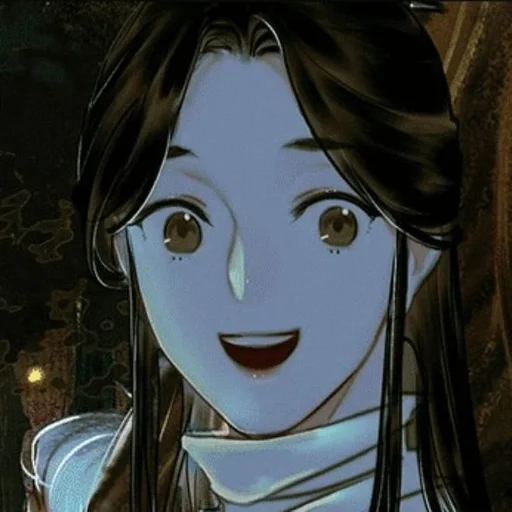 anime cartoon human face