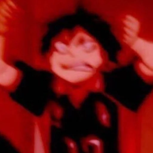 human face maroon art