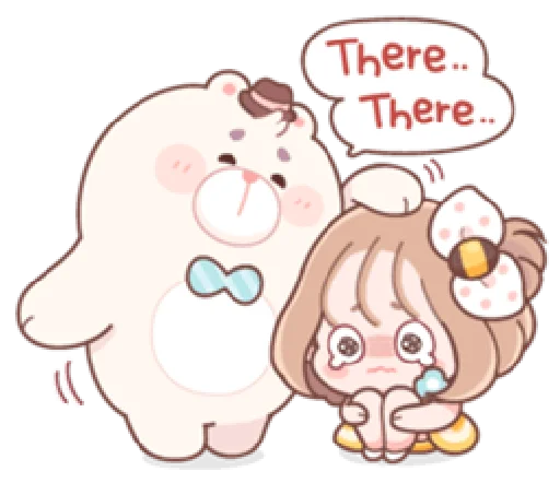 Стикер Honey & Bear | @cutestickers4you - 6