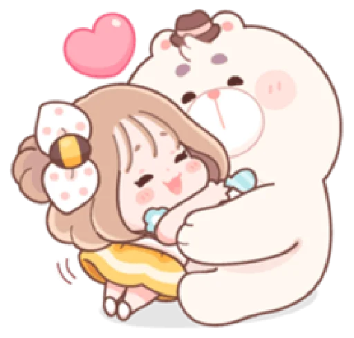 Стикер Honey & Bear | @cutestickers4you - 2