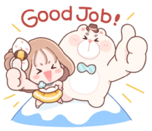 Стикер Honey & Bear | @cutestickers4you - 1