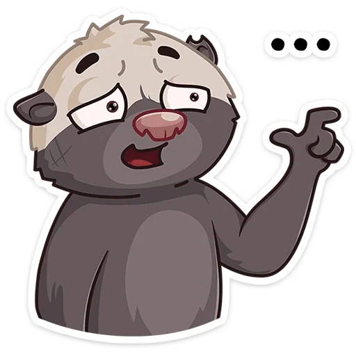 Sticker honeybadgerhonya - 1