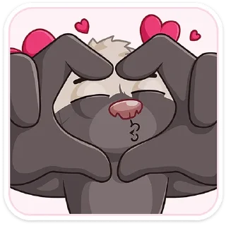 Стикер Медоед Хоня от @TgSticker - 11