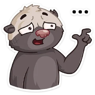 Стикер Медоед Хоня :: @stickroom - 0