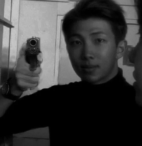 person black and white human face