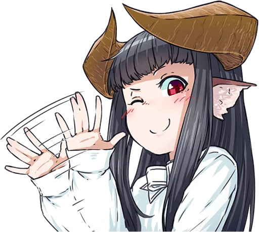 Стикер hornedgirlvol2 - 1