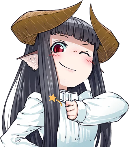 Стикер hornedgirlvol2 - 1