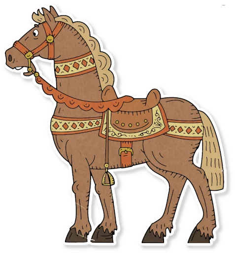 Sticker horsefire - 1