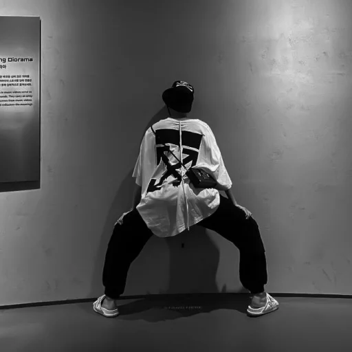 wall clothing person