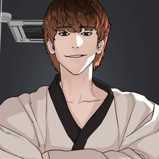 anime cartoon human face