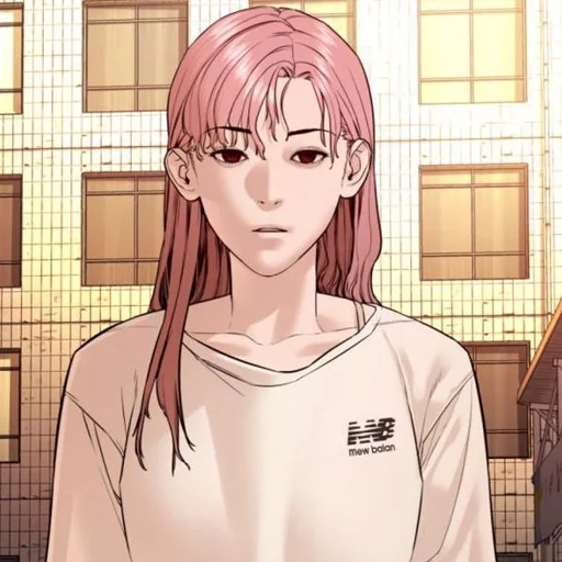 anime cartoon human face