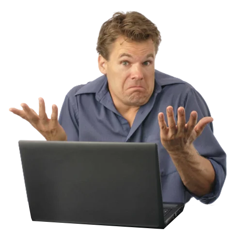 person human face laptop