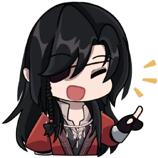 Sticker Hua Cheng genshin chibi @qqwelj - 1