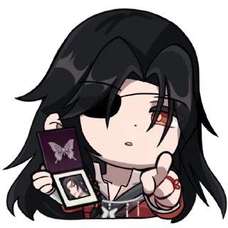 Sticker Hua Cheng genshin chibi @qqwelj - 2