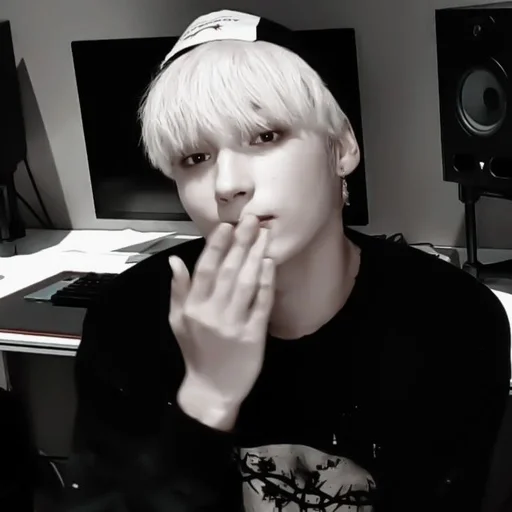 person indoor human face