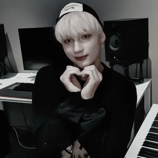 indoor musical keyboard person