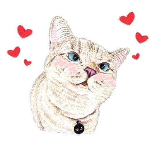 Hug me Pls - Iam your Cat @stickersb2b - 