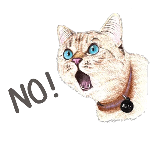 Sticker hug_me_iam_your_cat - 1