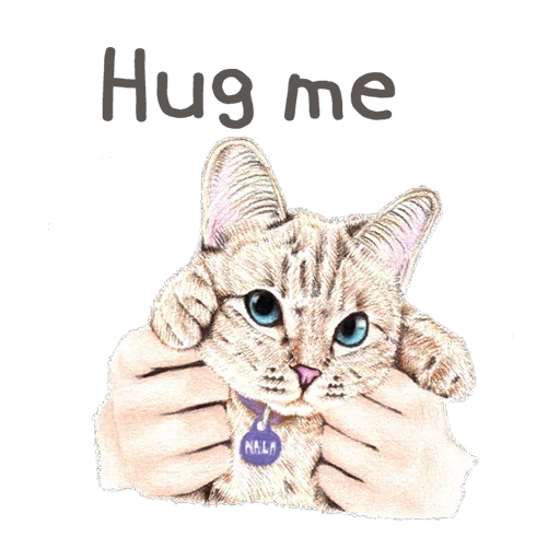 Sticker hug_me_iam_your_cat - 1