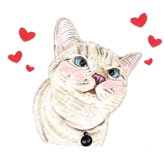 Стикер Hug me Pls - Iam your Cat @stickersb2b - 9