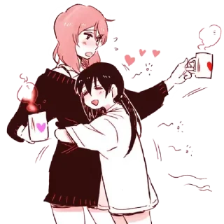 Sticker HUGS - @cutiepje - 0