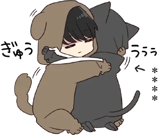 Sticker HUGS - @cutiepje - 2