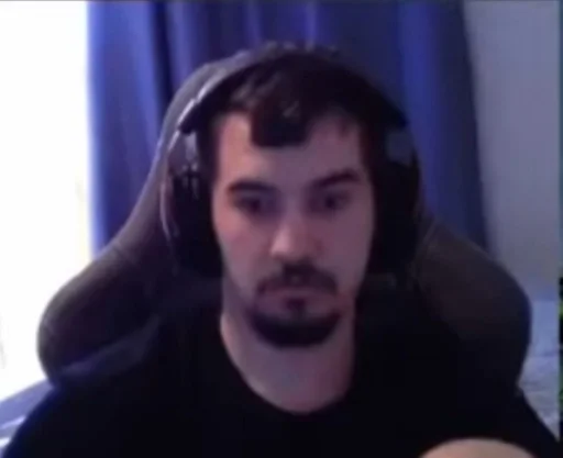 person human face headphones