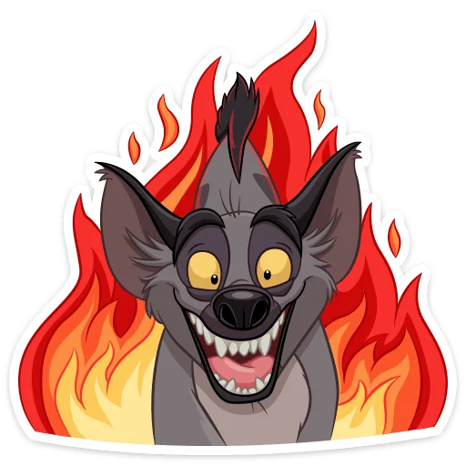 Стикер Гиены :: @stickroom - 11