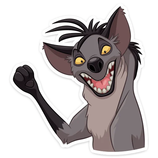 Стикер Гиены :: @stickroom - 6