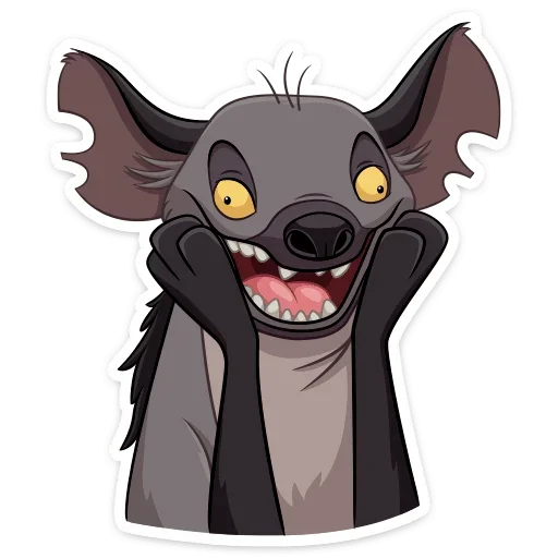 Стикер Гиены (@TgSticker) - 4