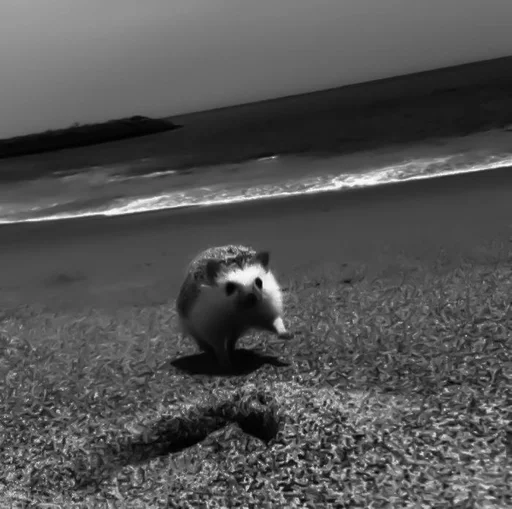 black and white outdoor ground