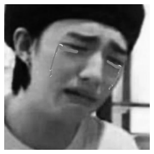 person human face monochrome