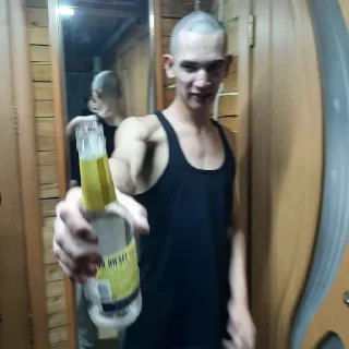 Sticker два чая - 0