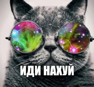 Стикер ИДИ НАХУЙ by @exzentriya - 0