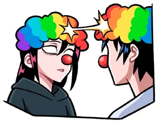 Стикер @TgSticker Икки и Мори без надписей - 1