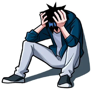 Стикер @TgSticker Икки и Мори без надписей - 4