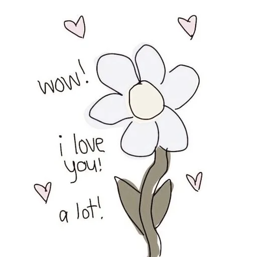 эскиз почерк цветок