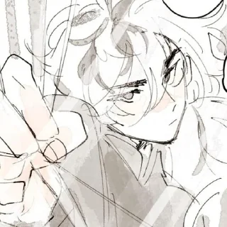 эскиз аниме линейное искусство