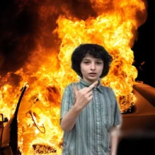 Sticker 😐 stranger things - 3