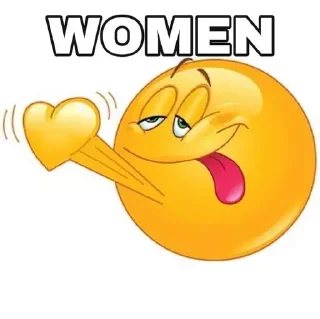 Sticker я люблю женщин - 0