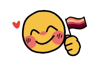 Sticker я люблю женщин - 8