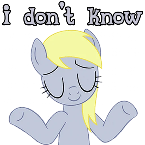 Стикер imDerpyHoovesENG - 1