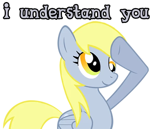 Стикер imDerpyHoovesENG - 1