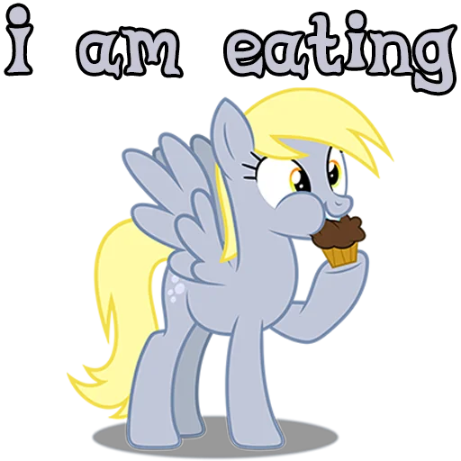 Sticker imDerpyHoovesENG - 1