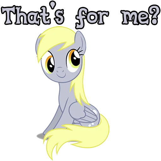 Стикер imDerpyHoovesENG - 1