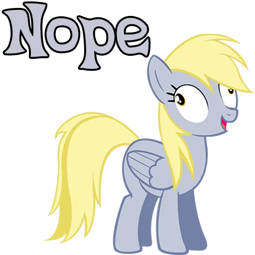 Sticker imDerpyHoovesENG - 1